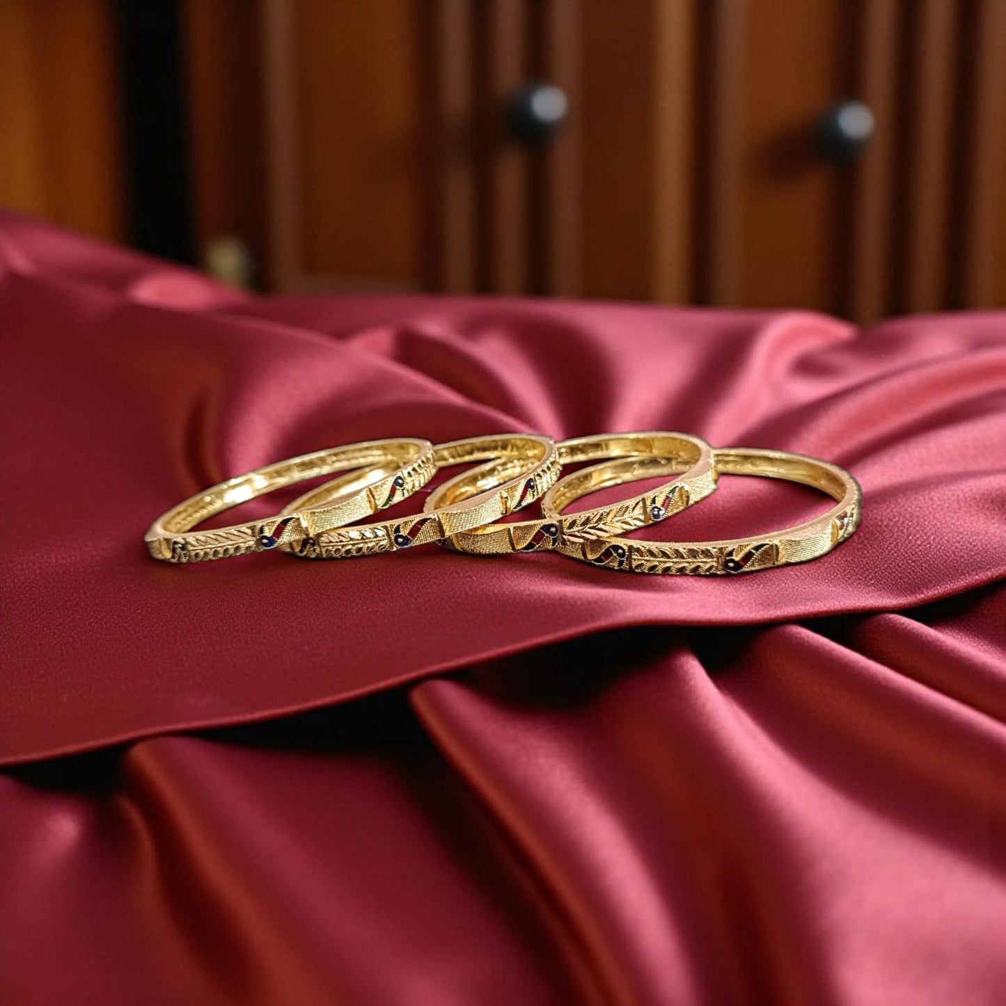 Exclusive Gold Plated Bangles - Set of 4