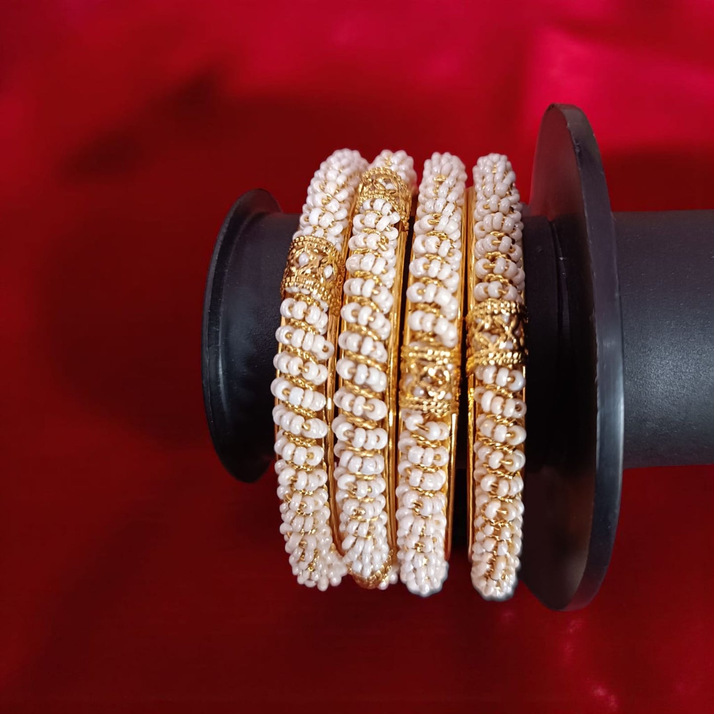 Traditional Gold Plated Indian Bangles - 4 Pieces