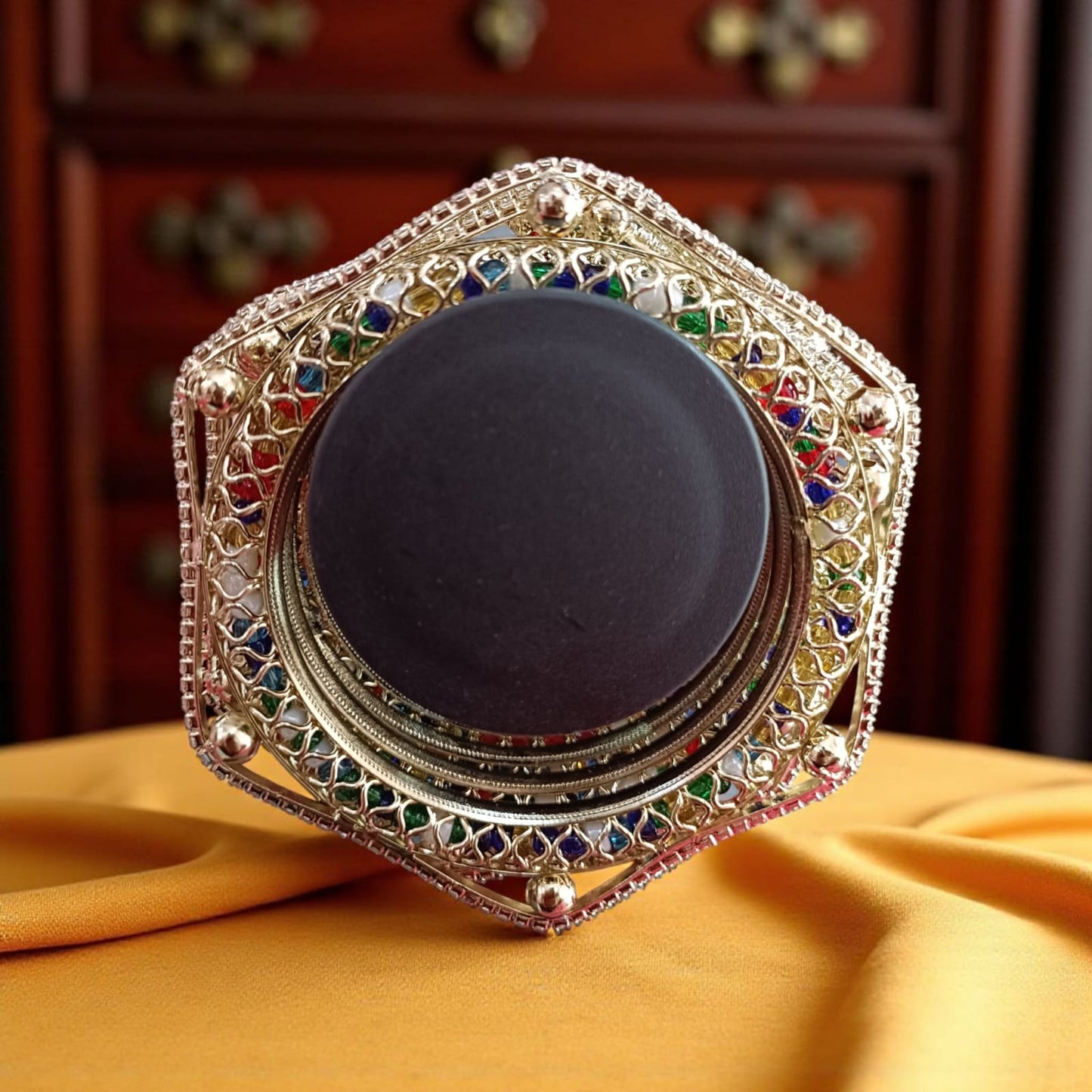 Festive Gold Designer Bangles – 4 Piece Jewelry Set