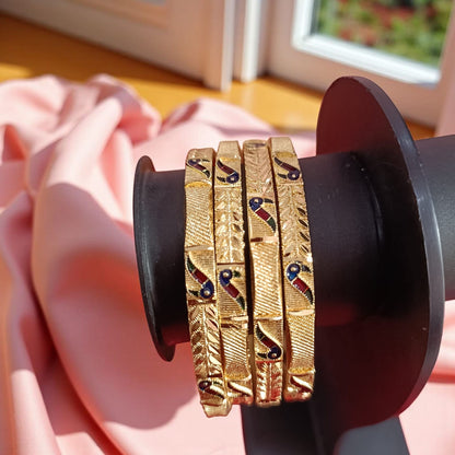 Exclusive Gold Plated Bangles - Set of 4