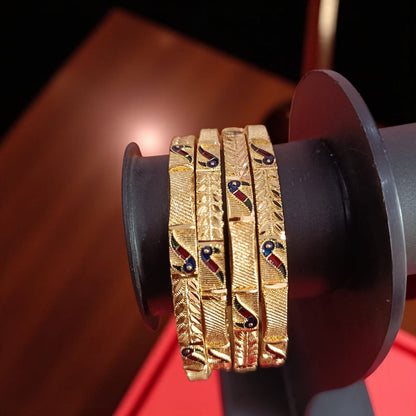 Exclusive Gold Plated Bangles - Set of 4