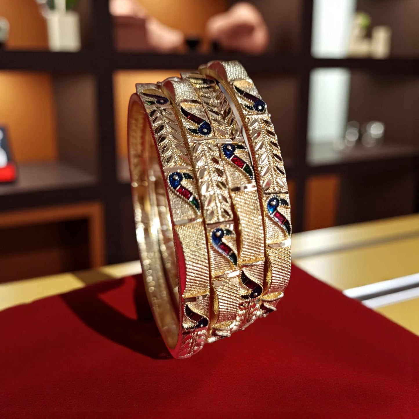 Exclusive Gold Plated Bangles - Set of 4