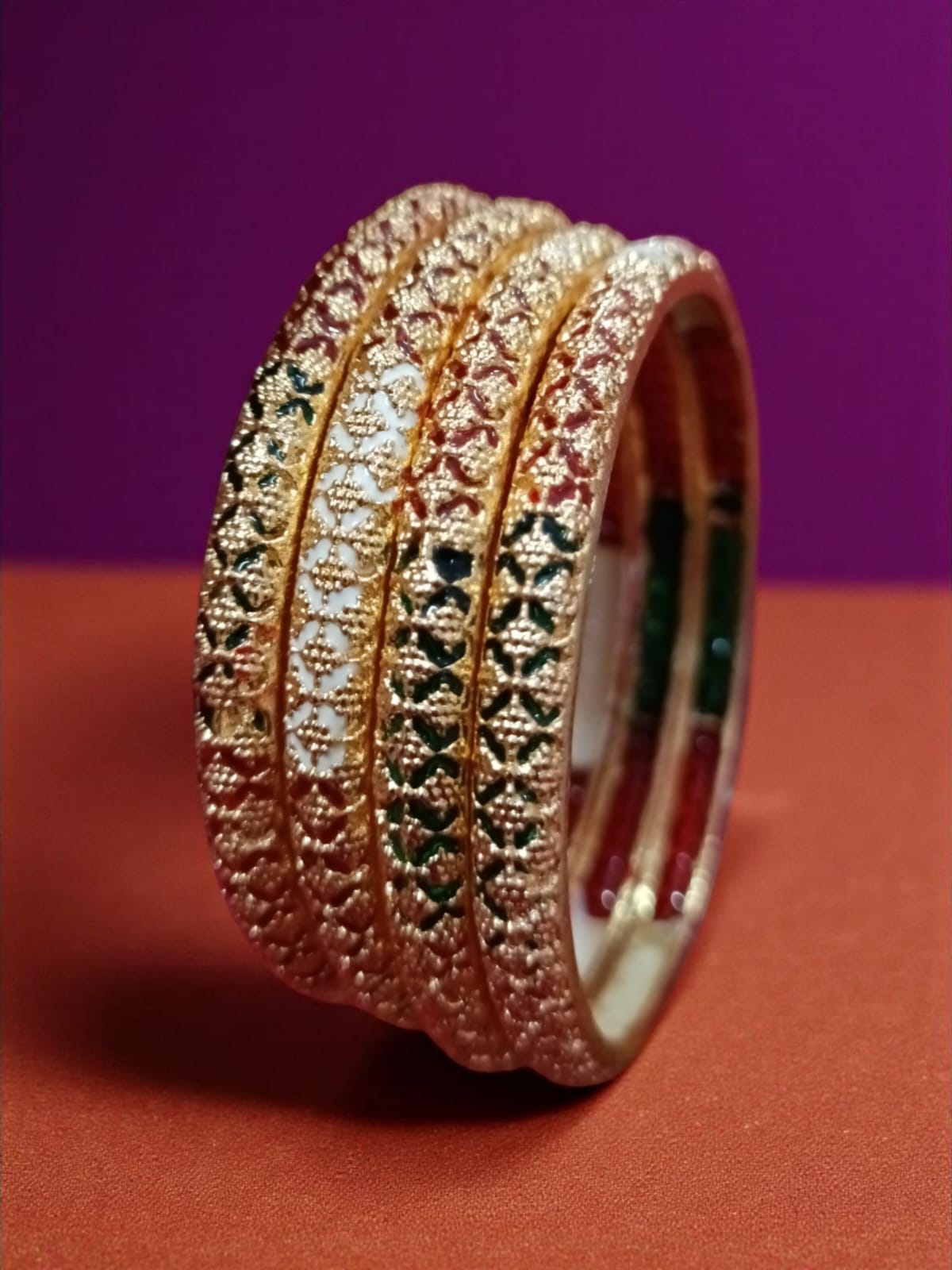 Exclusive Gold Plated Bangles - Set of 4