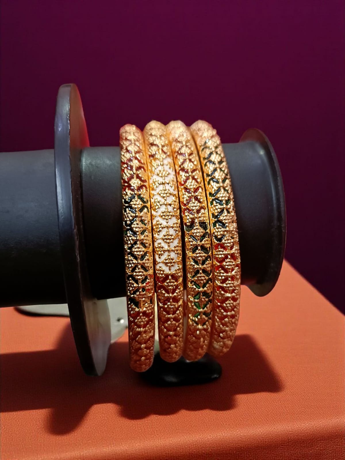 Exclusive Gold Plated Bangles - Set of 4