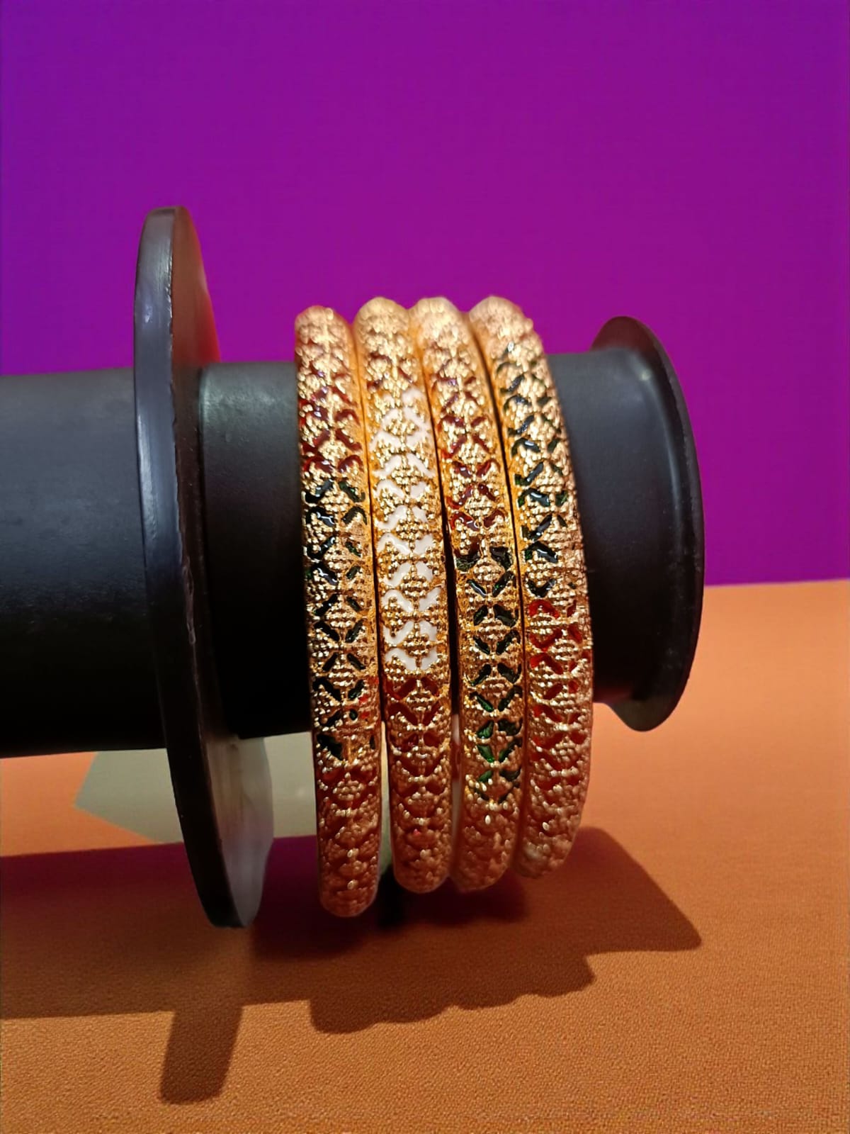 Exclusive Gold Plated Bangles - Set of 4