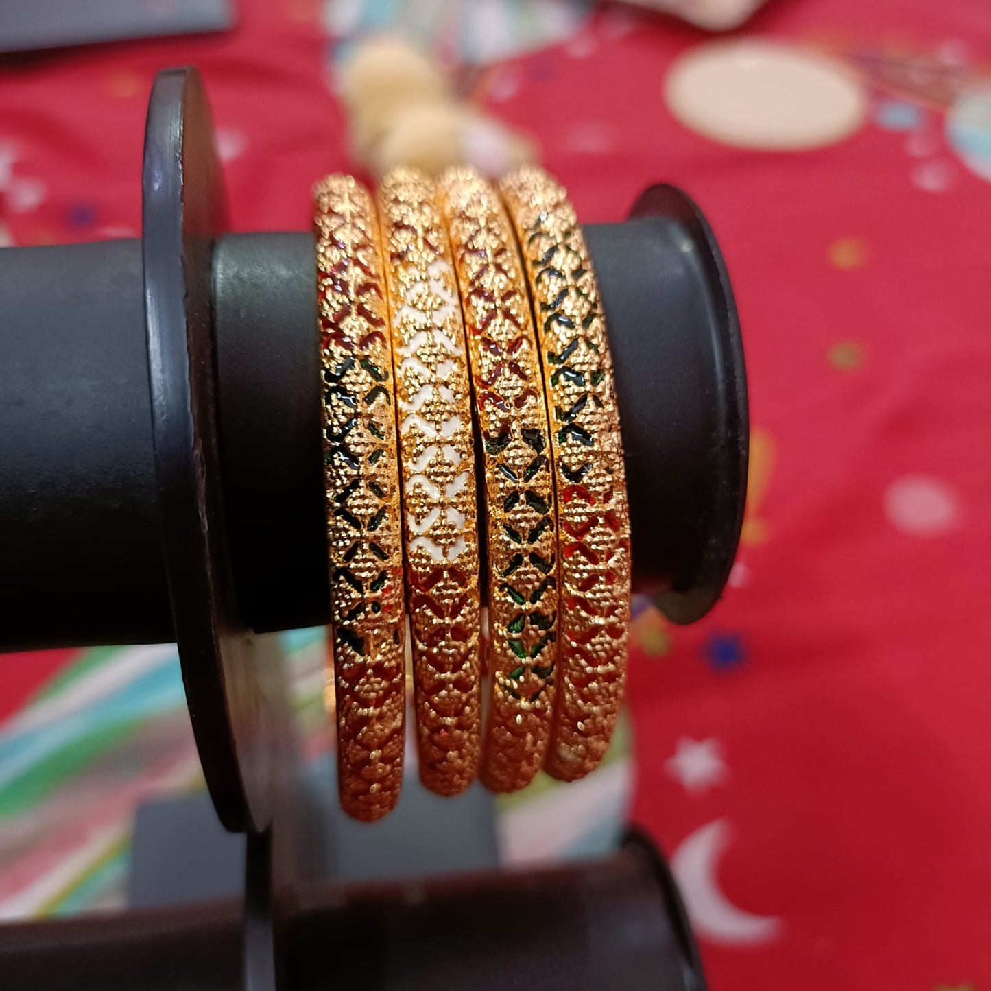 Exclusive Gold Plated Bangles - Set of 4