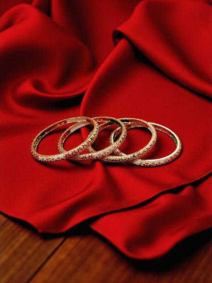 Exclusive Gold Plated Bangles - Set of 4