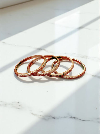 Exclusive Gold Plated Bangles - Set of 4