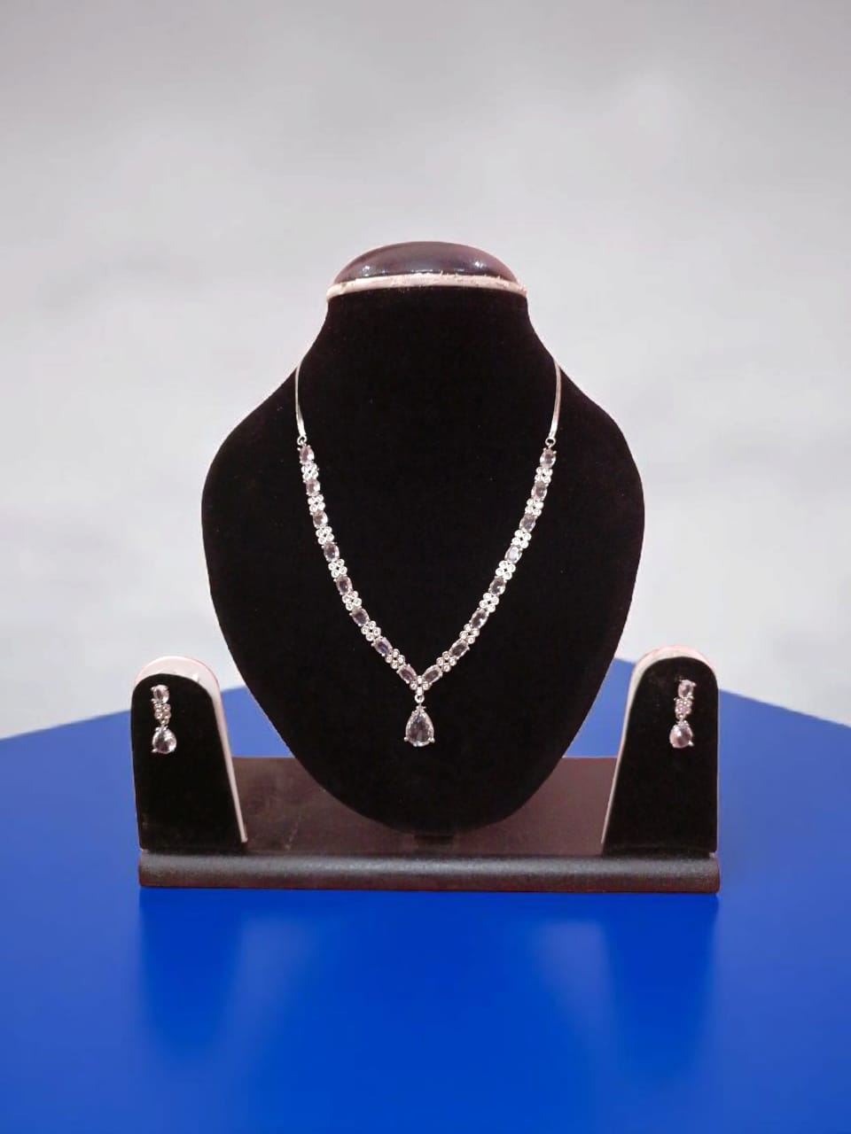 American Diamond AD Jewellery Set