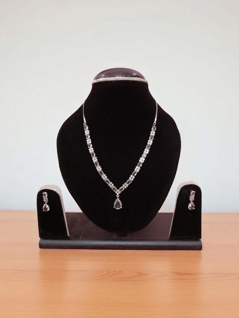 American Diamond AD Jewellery Set