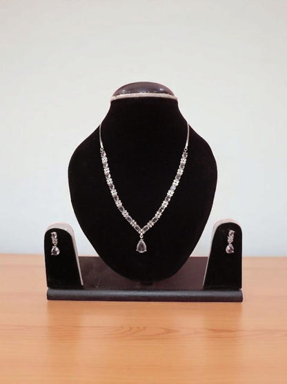 American Diamond AD Jewellery Set