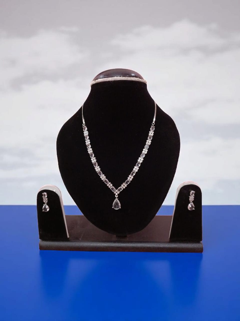 American Diamond AD Jewellery Set