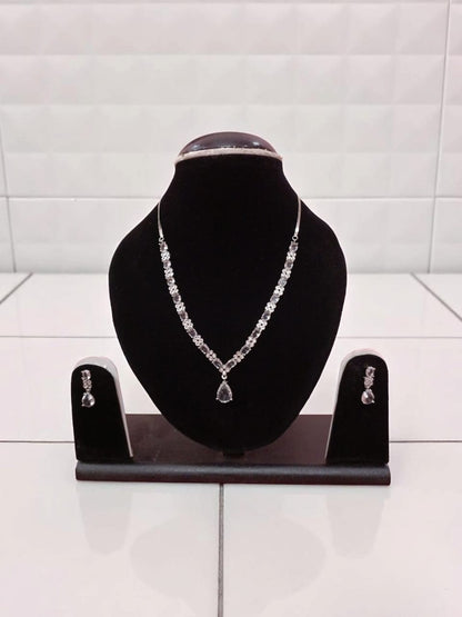 American Diamond AD Jewellery Set