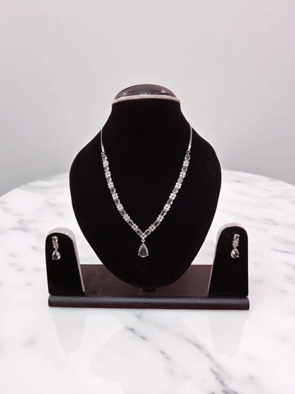 American Diamond AD Jewellery Set