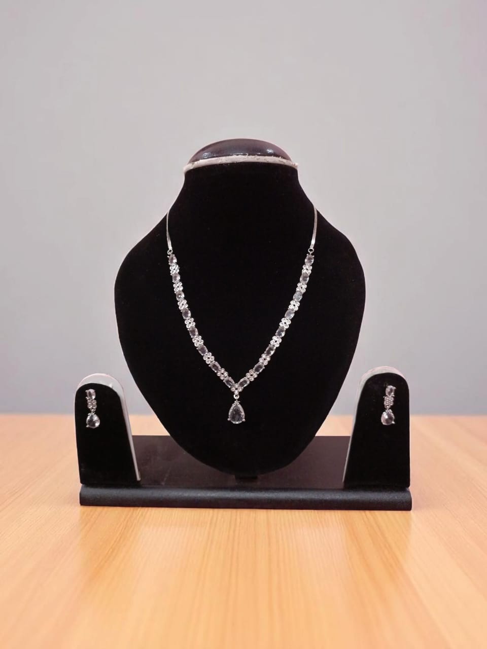 American Diamond AD Jewellery Set
