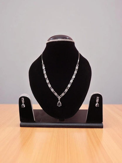 American Diamond AD Jewellery Set