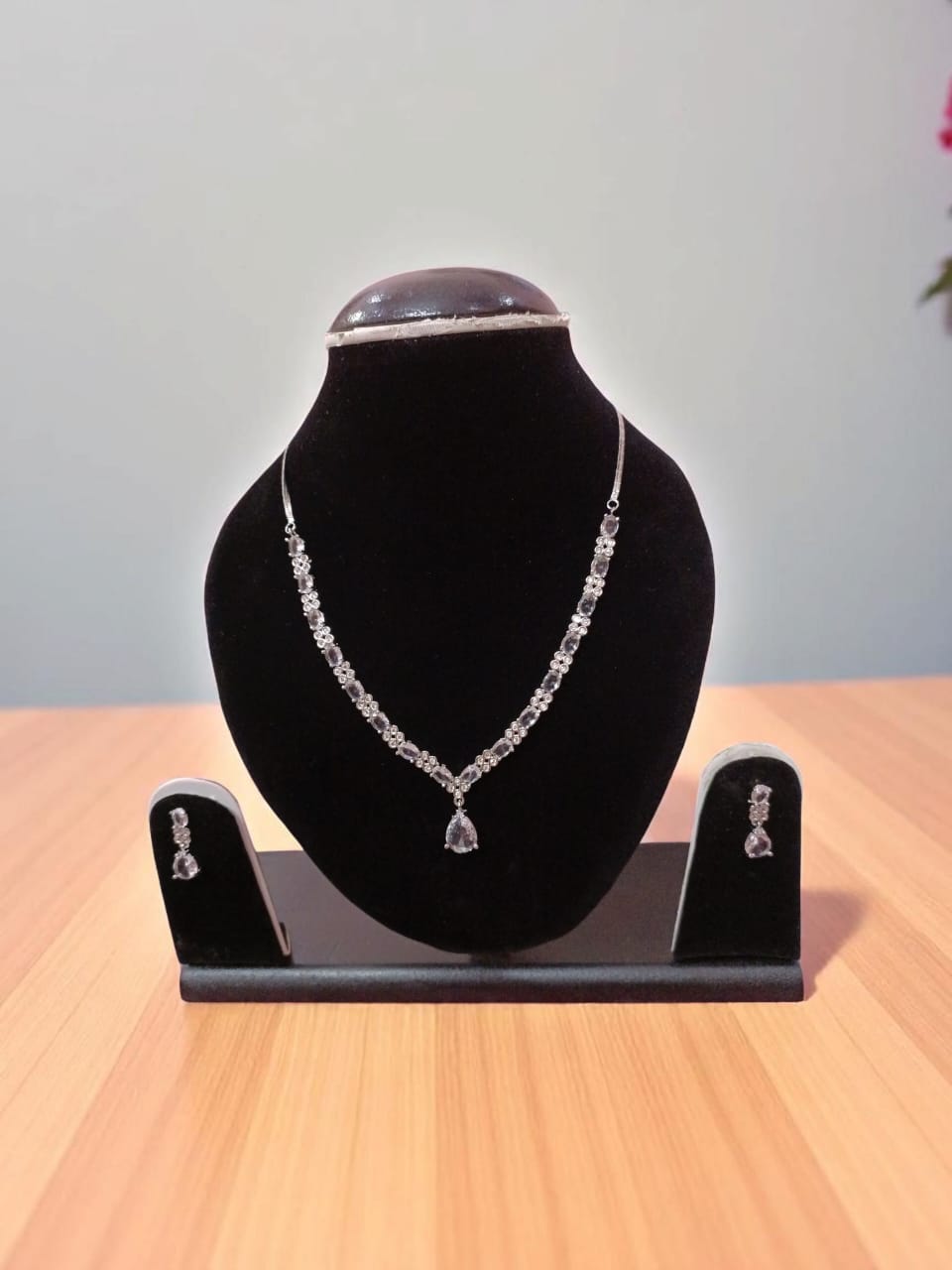 American Diamond AD Jewellery Set