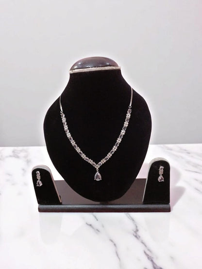 American Diamond AD Jewellery Set